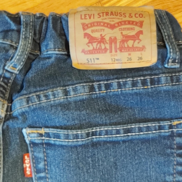 Levi 511 Slim Girls 12REG Performance light Blue Jeans - Picture 7 of 9